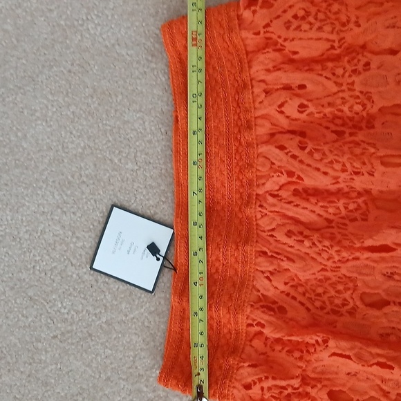 Romeo & Juliet Couture Orange Lace Mini Skirt - Picture 10 of 10
